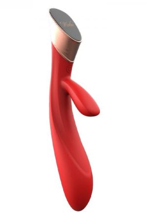 Metis Touch Panel Rabbit Vibrator Red
