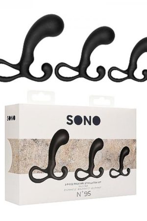 Sono 3-piece Prostate Stimulator Set - Black
