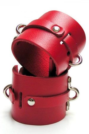 Kinklab Bondage Basics Ankle Cuffs - Red