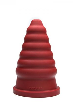 Tantus Cone Ripple - True Blood Red