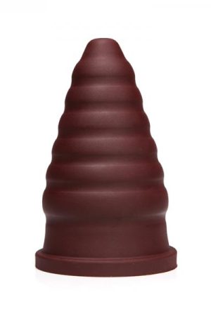 Tantus Cone Ripple Firm - Oxblood