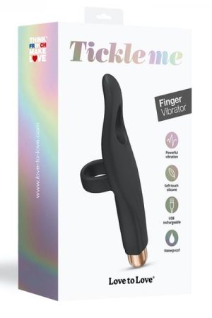Love To Love Tickle Me Finger Vibrator Noir
