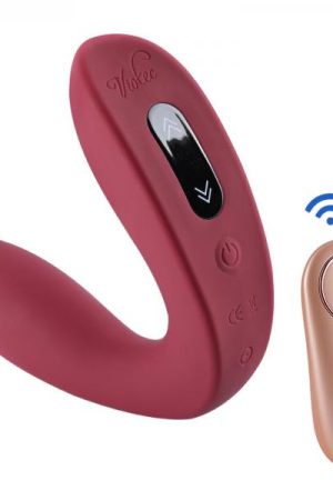 Hercules Remote C-shape Vibrating Plug Red