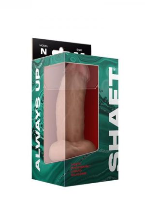 Shaft Model N Liquid Silicone Dong With Balls 7.5 In. Pine