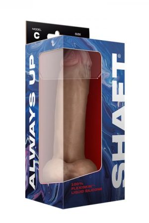 Shaft Model C Liquid Silicone Dong With Balls 9.5 In. Pine
