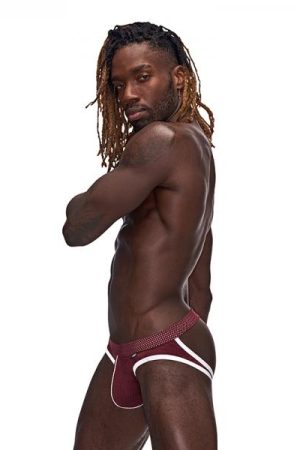 Mp Sport Mesh Sport Jock Burgundy L/xl