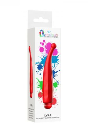 Luminous Lyra Abs Bullet With Silicone Sleeve 10 Speeds Red