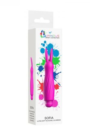 Luminous Sofia Abs Bullet With Silicone Sleeve 10 Speeds Fuchsia