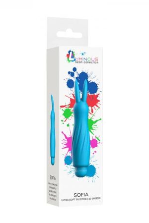 Luminous Sofia Abs Bullet With Silicone Sleeve 10 Speeds Turquoise