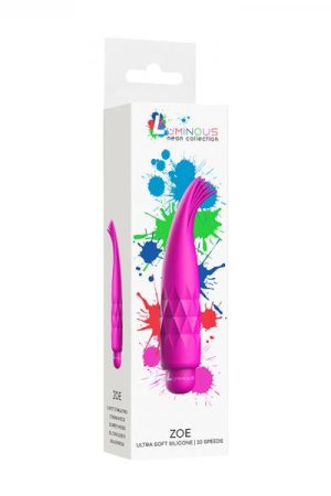 Luminous Zoe Abs Bullet With Silicone Sleeve 10 Speeds Fuchsia