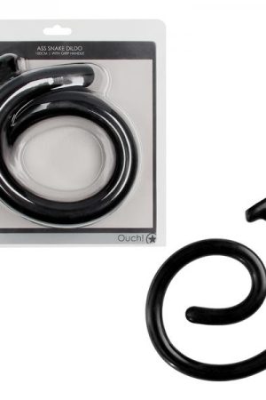 Ouch! Ass Snake Dildo 39 In. Black
