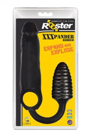 Rooster Xxxpander Ribbed Sheath Black