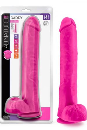Au Naturel Bold Daddy Dildo 14 In. Pink