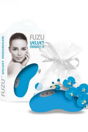 Fuzu Vibrating Palm Massager Neon Blue
