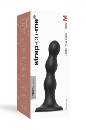 Strap-on-me Dildo Plug Balls M Black
