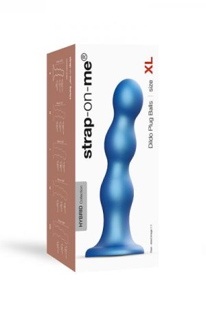 Strap-on-me Dildo Plug Balls Xl Metallic Blue