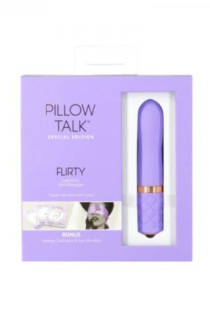 Pillow Talk Special Edition Flirty Mini Massager With Swarovski Crystal Purple