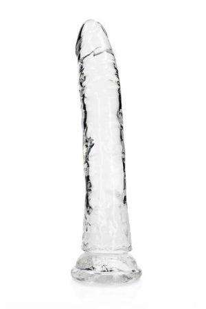 Realrock Crystal Clear Slim 11 In. Dildo Clear
