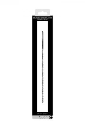 Ouch! Urethral Sounding - Metal Dilator - Beaded - 6 Mm
