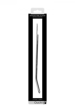 Ouch! Urethral Sounding - Metal Dilator - Curved - 8 Mm