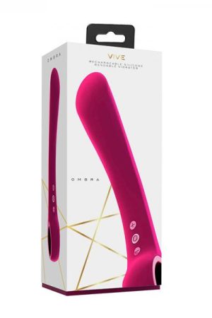 Vive Ombra Rechargeable Bendable Silicone Vibrator Pink