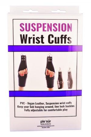 Ple'sur Pvc Locking Cuff Suspension Restraints Black