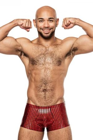 Male Power Disco Desire Mini Short Black/red L