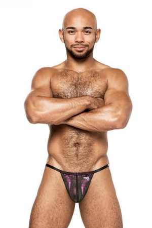 Male Power Hocus Pocus Uplift Posing Strap Purple O/s