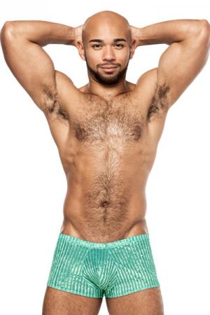 Male Power Caribbean Crush Mini Short Mint Xl