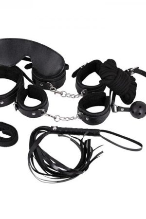 Male Power Leather 7-pack Lite Bondage Set Black