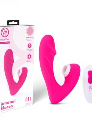 Together Internal Kiss Remote Control Vibe Pink