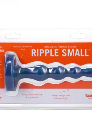 Tantus Ripple Small 8 In. Anal Beads Dildo Firm Malachite