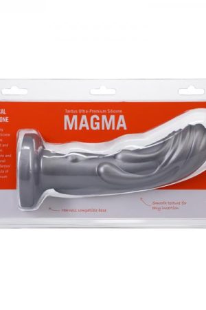Tantus Magma 7 In. Fantasy Dildo Medium-firm Silver