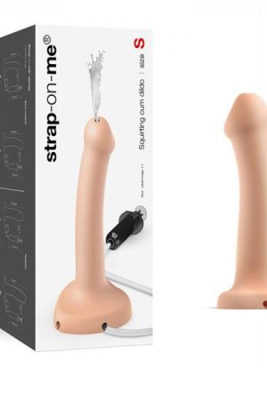 Strap-on-me Squirting Cum Semi-realistic Silicone Dildo Vanilla S (fluid Not Included)