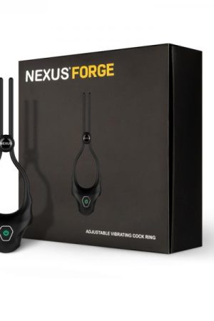 Nexus Forge Adjustable Vibrating Cock Ring Black