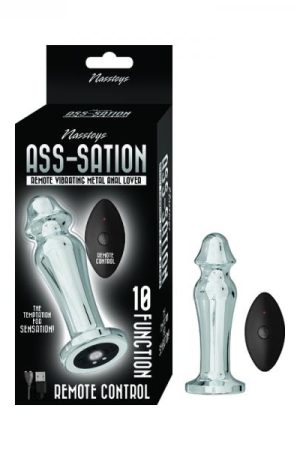 Ass-sation Remote Vibrating Metal Anal Lover Silver