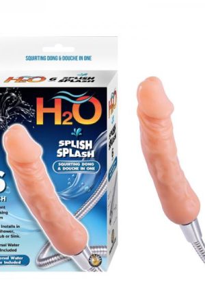 H2o Splish Splash 6 In. Dildo Douche Beige