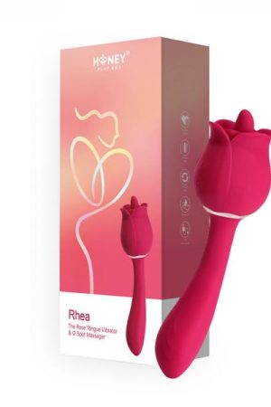 Rhea The Rose Clit Tongue Licking Vibrator And G-spot Massager Red