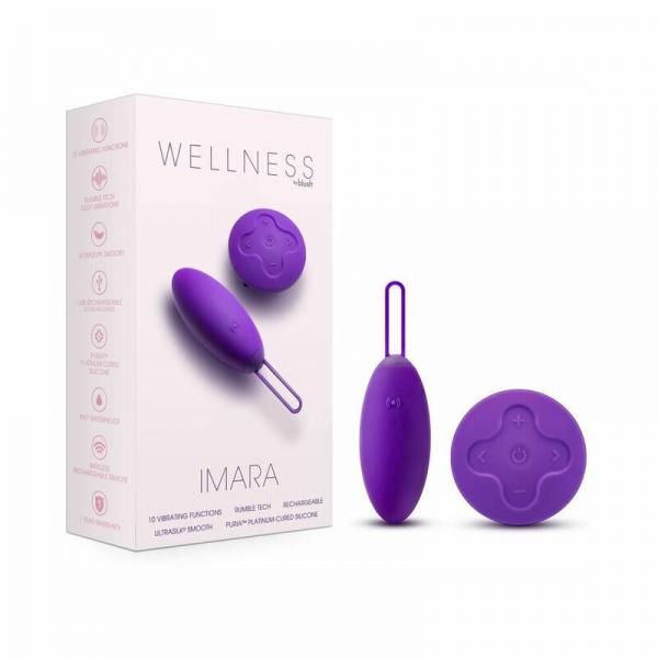 Wellness Imara Vibrating Egg With Remote Purple