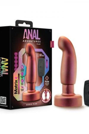 Anal Adventures Matrix Bionic Plug Cosmic With Remote Copper
