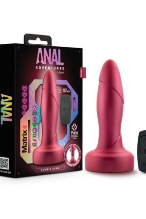 Anal Adventures Matrix Atomic Plug With Remote Martian Wine