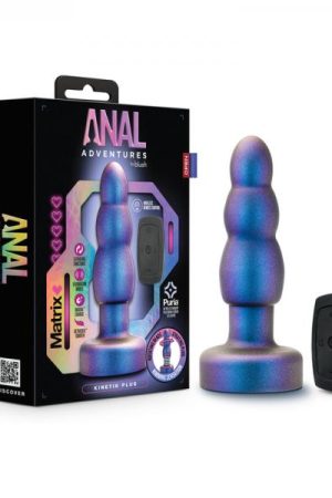 Anal Adventures Matrix Kinetik Plug With Remote Space Age Blue
