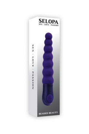 Selopa Beaded Beauty Silicone Vibrator Purple