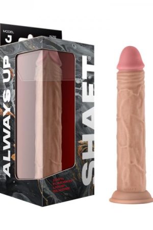 Shaft Model J Liquid Silicone 9.5 In. Dildo Pine