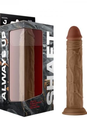 Shaft Model J Liquid Silicone 9.5 In. Dildo Oak