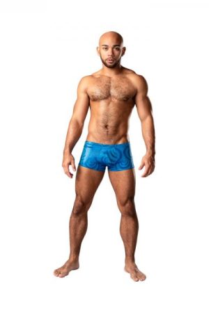 Male Power Kaleidickscope Mini Short Sky Blue Xl