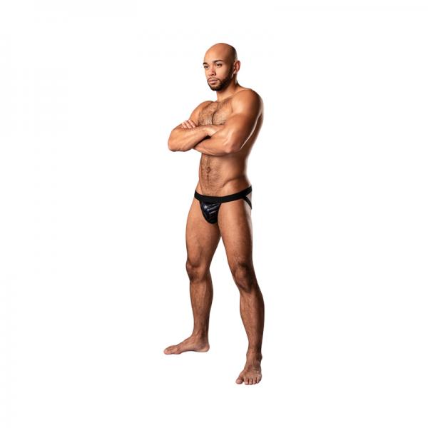 Male Power Kaleidickscope Strappy Ring Jock Black S/m
