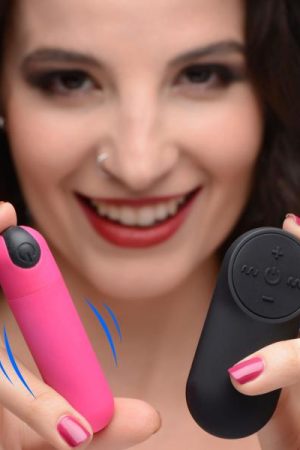 Vibrating Bullet With Remote Control - Pink
