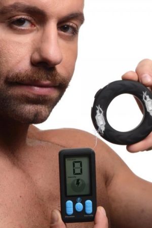 E-stim Pro Silicone Vibrating Cock Ring - Large