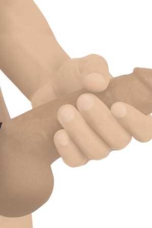 Velcro Leather Cock Ring - Red